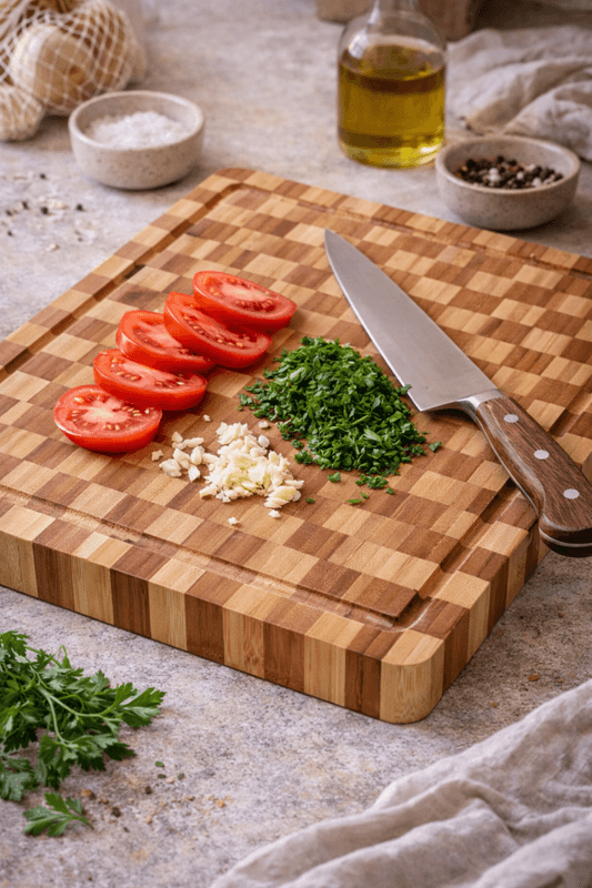 Skjærefjøl i bambus - 37 x 28 cm