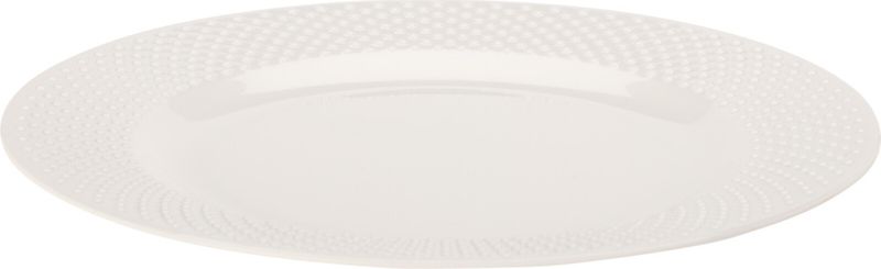 Middagstallerken i melamin - Hvit 28 cm