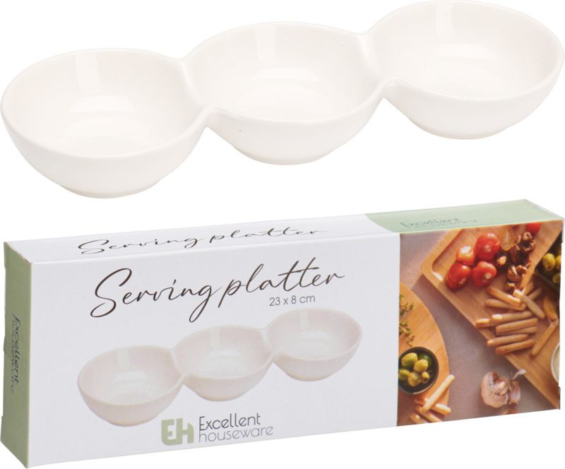 Serveringsskål - 3 rom