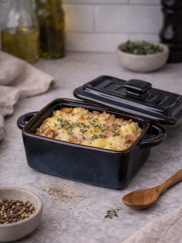 Ildfast minigryte med lokk - firkantet