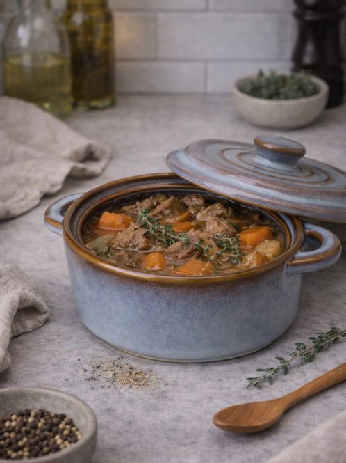 Hovedbilde Ildfast minigryte med lokk - rund