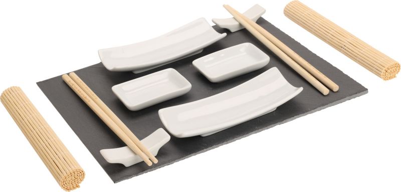 Sushisett 11 deler - skifer